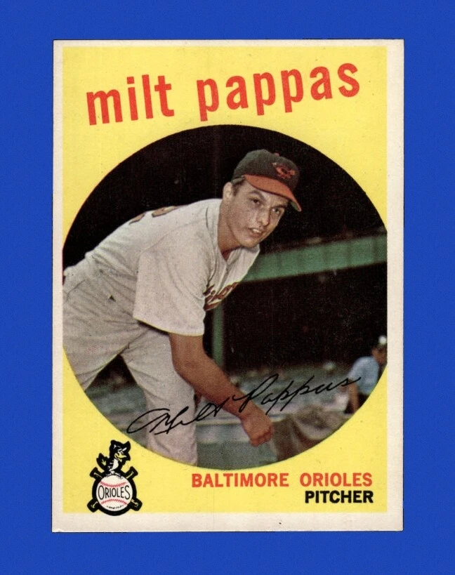 1959 Topps Set-Break #391 Milt Pappas EX-EXMINT *GMCARDS*