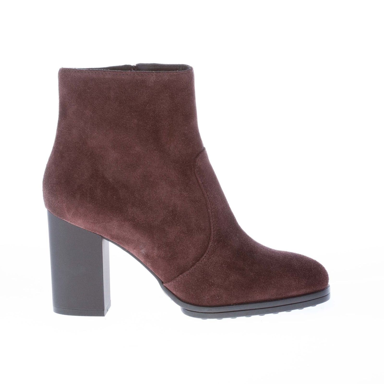 Tod'S Mujer Zapatos ante marrón oscuro botín de Cuero con cierre de cremallera Tod'S Mujer Zapatos ante marrón oscuro oscuro oscuro botín de Cuero con cierre de cremallera a precios asequibles