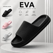 Non Slip EVA Sliders Waterproof Shower Bathroom Shoes Pool Beach Sandals Unisex