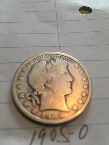 1905 o barber half dollar good