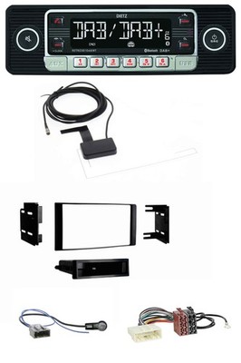 Dietz DAB Bluetooth USB MP3 Autoradio für Nissan Micra 2013-2017 schwarz matt