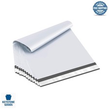 White Poly Mailers Self-Seal Waterproof  Tear-Proof - 50 Pack