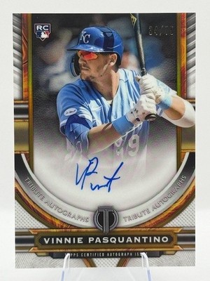 🔥 Vinnie Pasquantino Rookie Auto Gold #/75 2023 Topps Tribute #TA-VP Royals RC