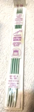 Vtg Majesty 4 Double Point Knitting Aluminum Needles Set Of 3 - Size US 5 - 7"