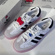 adidas Sambae Hello Kitty Collab Retro Low Top Lace-up Trainers IG4450