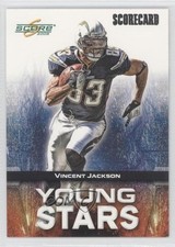 2008 Score Young Stars Scorecard 466/999 Vincent Jackson #YS-10 0a1