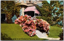 Tacoma Washington WA, Victorian House with Red & White Awning, Vintage Postcard