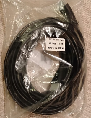 New Black HDTV To HDTV Cable AM/AM, 10M