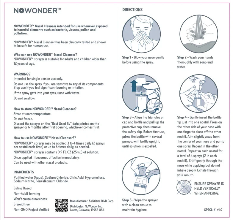 PACOTE COM 3 NOWONDER (Anteriormente Enovid) SaNotize spray nasal de óxido nítrico NÃO - Imagem 4 de 4