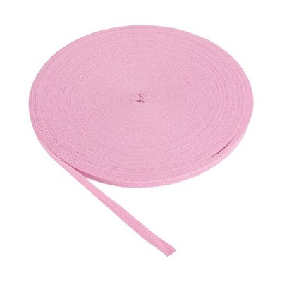 Baumwollköperband 10mm (3/8Zoll) 50Meter Herringbone Webbing Verzierung Hellrosa