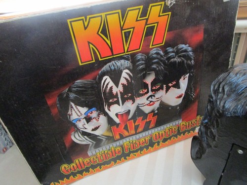 KISS Collectible Fiber Optic Busts Light Lamp 2003 Simmons Stanley Frehley Criss - Picture 5 of 6