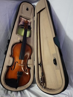 Palatino VN-350 1/2 Acoustic Violin Brown Varnish w/ Hard Case & Bow