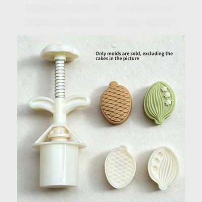 Moon Cake Mould Hand Pressure Mooncakes Molds DIY Pastry Tool Mooncakes Maker