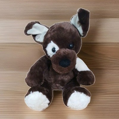 Build A Bear BABW Brown Sugar Puppy Dog with White Eye Patch and Ears 