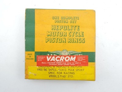 NOS STD Piston Rings 1953-1956 NSU Sport Max 250 Road Race 20914rs