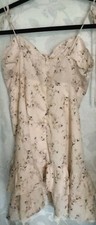 Cider Floral Ruffle Mini Dress Size XS Tie Front Cottagecore Milkmaid