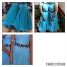 Blue And Black Ballroom Dress