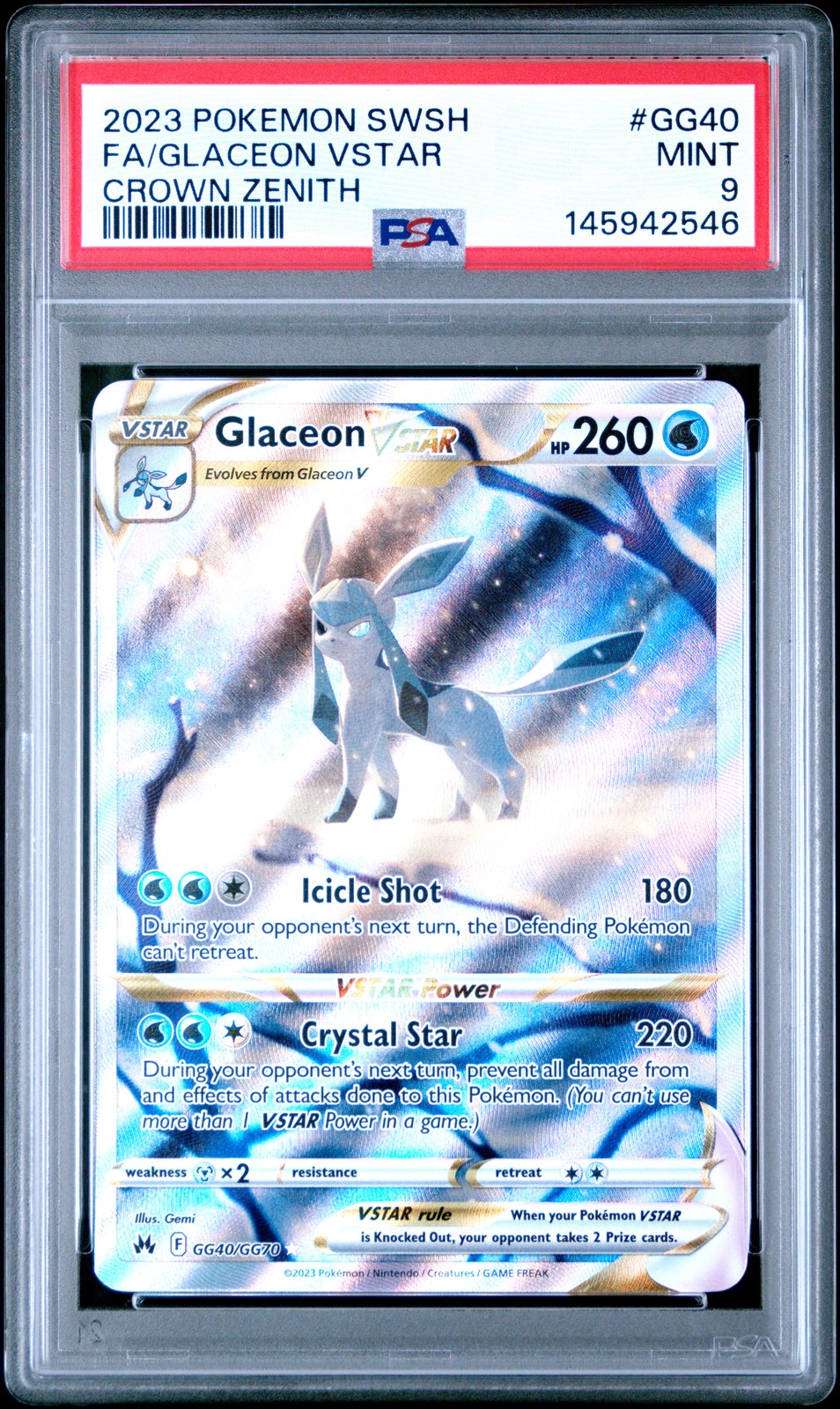 Glaceon VSTAR #GG40