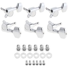 6pcs 3R 3L Guitar Tuning Pegs Tuners Keys String Machine Heads For 40/41" Guitar