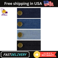 4 Pack Denim Button Extenders for Jeans Pants Waistband Extender Men Women