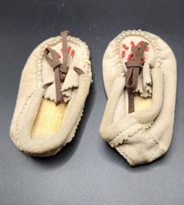 Vintage Baby Doll Leather Moccasins