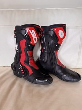 Sidi ST Motorbike Boots EU 46 In sought After Black & Red - Excellent Condition