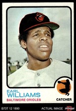 1973 Topps #504 Earl Williams xGAP Orioles COMMON VARIATION 4 - VG/EX