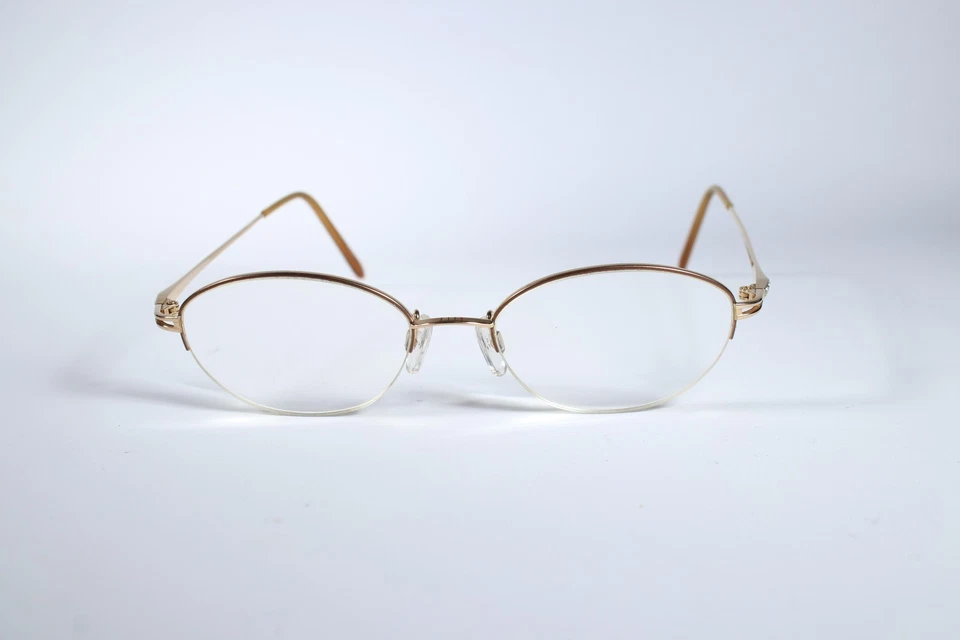 Elle Eyeglasses EL18513 Womens Gold Semi-Rimless Titanium Glasses Frames 52 mm - Image 2 of 4