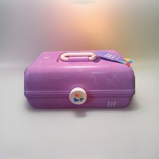 Caboodles Rare Purple Marble On The Go Girl Classic Cosmetic Makeup Travel Case
