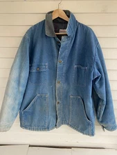 WearGuard Denim Jacket L/XL Field Barn Chore Blanket Lined Corduroy Distressed