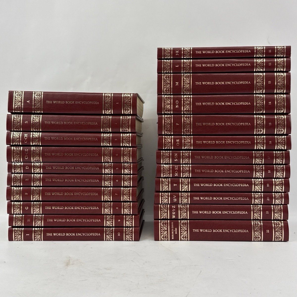 1986 The World Book Encyclopedia Complete Set of 22 A-Z Including