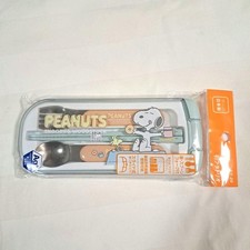 SNOOPY PEANUTS Cutlery Set Trio Spoon Fork Chopsticks New antibacterial