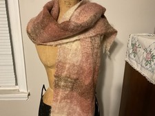 Vintage Craig-Na-Creidhe Mohair Wool Made in Scotland Plaid Scarf