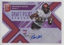 2018 Panini Elite Draft Picks Status Purple Die-Cut 87/99 Devonte Boyd Auto fm0