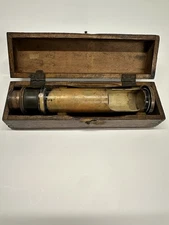Bausch Lomb Brinell Field Microscope Brass Barrel with Box