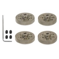 4Stk 48P GehäRtete Ritzel Motor Getriebe Set 44T-47T 3.175Mm Rc 48 Abstand 7075