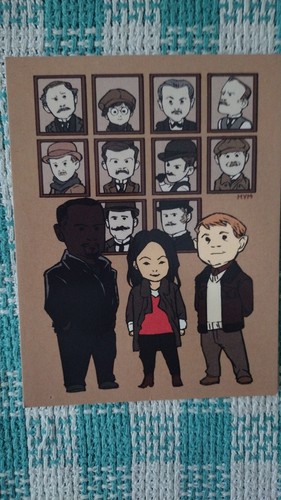 VINTAGE COMIC STYLE POST CARD SHERLOCK SEATTLE CONVENTION - Picture 9 of 11