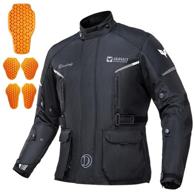 DUHAN XXL Motorcycle Jacket Men, Waterproof Motorcycle Riding Jacket CE Level...