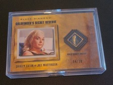 2025 UD James Bond Black Diamond SHIRLEY EATON JILL MASTERSON 4/10 Gold Nugget