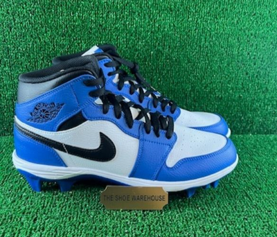 Nike Air Jordan 1 Mid TD Football Cleats Game Royal Blue Mens Size 10 FJ6805-104 Nike Air Jordan 1 Mid TD Football Cleats Game Royal Blue  main image 2