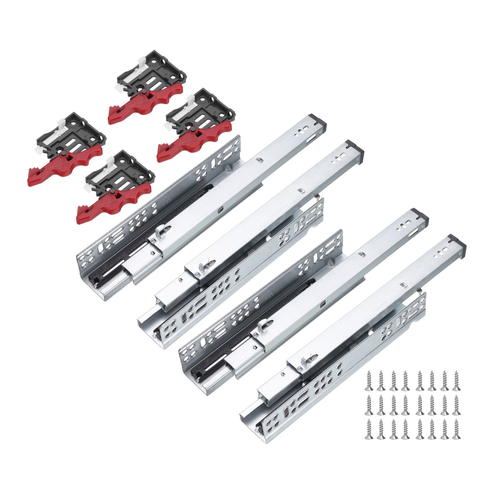 10 Inch Undermount Drawer Slides, 2 Sets with Mounting Screw