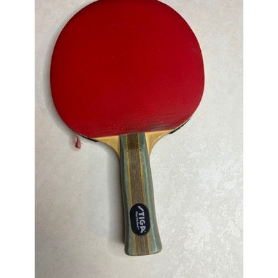 STIGA Competition Line Table Tennis Paddle Vintage Red Black Rubber Racket