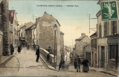 CPA Carrières Saint Denis Carrières-sur-Seine Yvelines, Grande Rue - 4651389