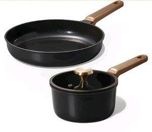 CAROTE 3pcs stockholm collection ustensiles de cuisine ensemble lumière Charcoal noir