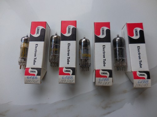 LOT of 4X 6EB8 Tubes  Fully Tested Strong Full Test Strong Gm. Nice!