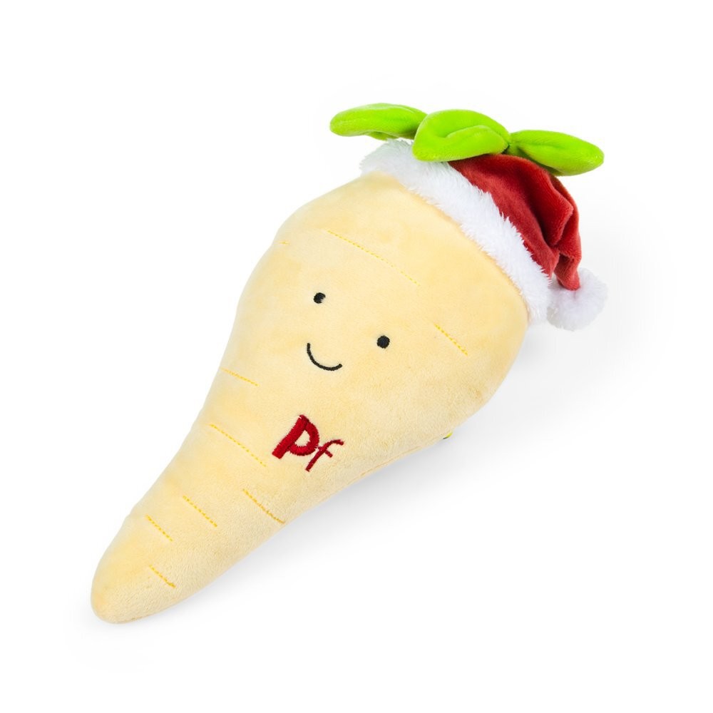 Petface Peter Parsnip Plush Christmas Dog Toy with Built in Squeaker