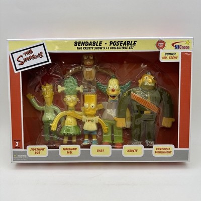 The Simpsons Bendable & Poseable The Krusty Show Set 2003 NJCroce