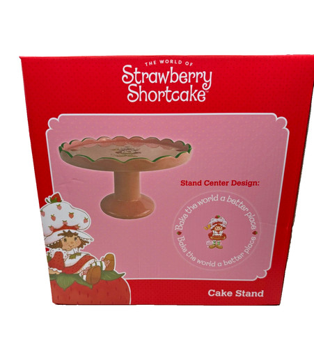 The World of Strawberry Shortcake Scalloped Cake Stand ceramic