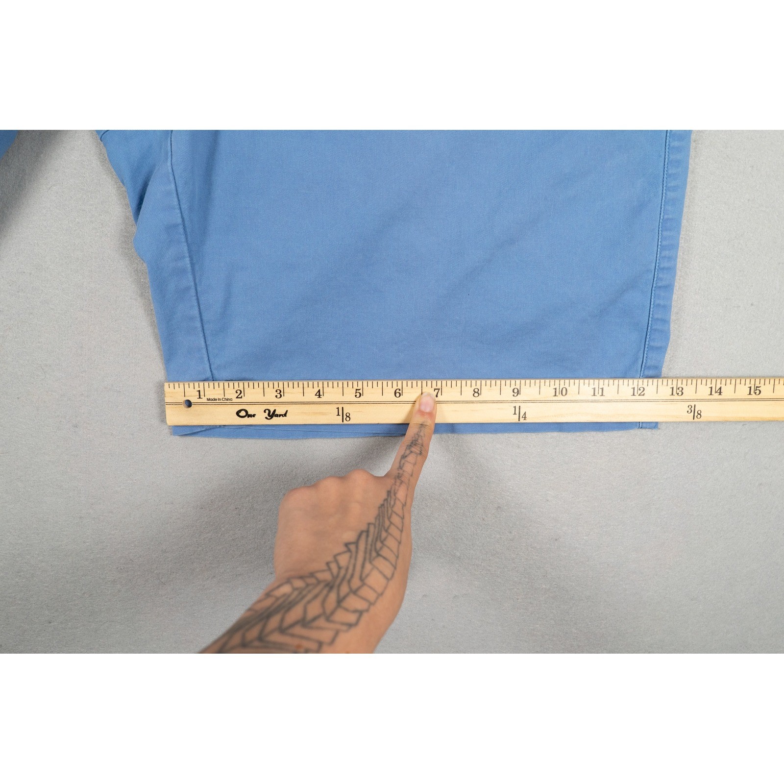Peter Millar Men's 40 Blue Soft Touch Twill Chino Shorts image 7