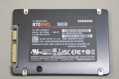 Samsung 870 EVO Series 500GB 2.5Inch SATA III SSD MZ-77E500 90%-99% Healthy